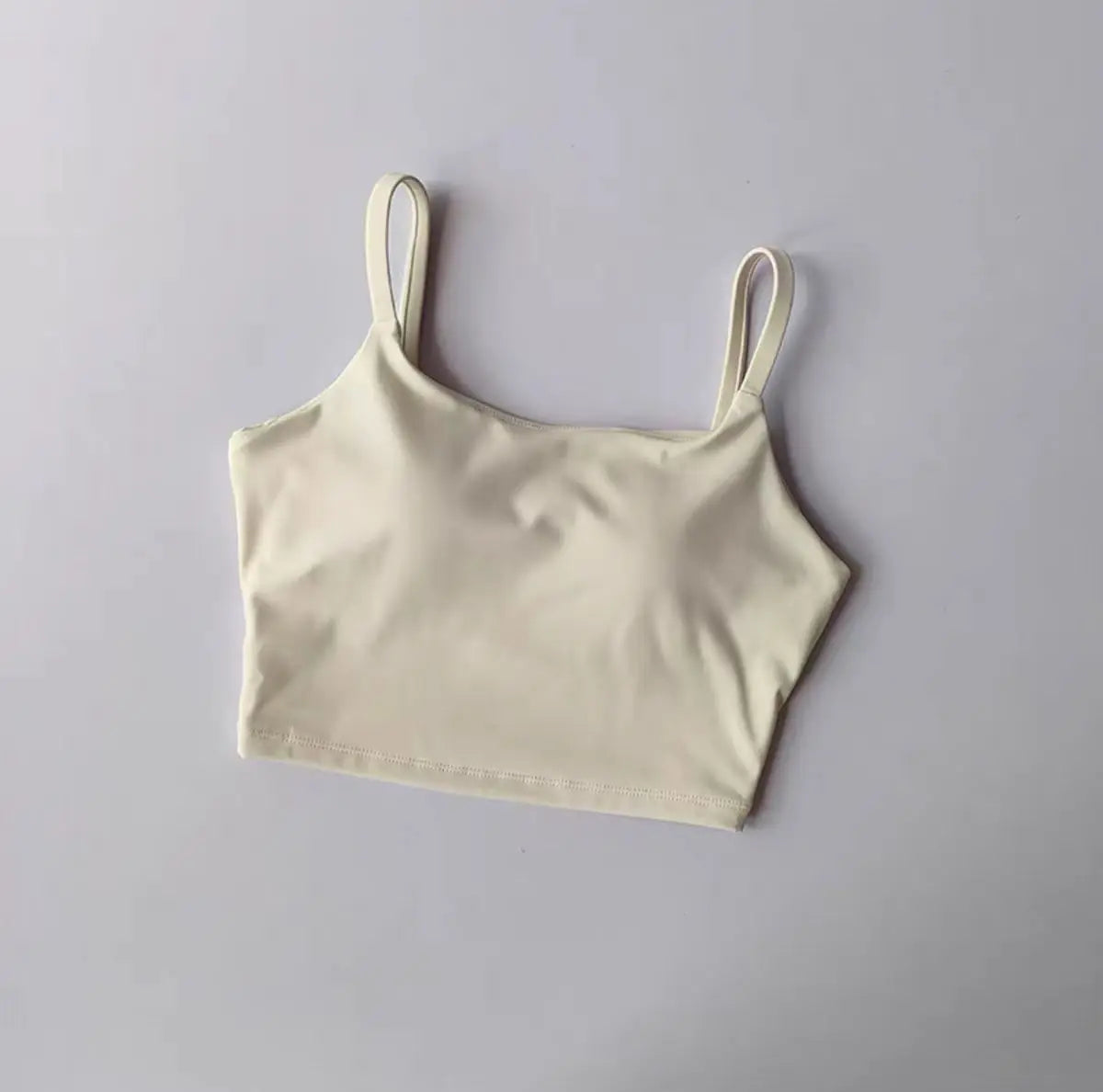 Women's Padded Sports Bra Camisole – Push-Up Crop Top for Gym & Yoga