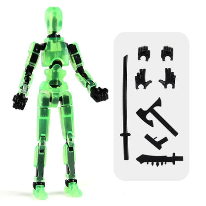 3D Printed Multi-Jointed Robot Action Figure – Full Articulation with Accessories