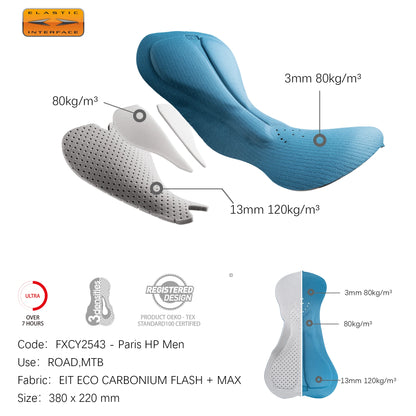 Cycling Bib Shorts Men - Darevie DVP105 Italy Elastic Interface Pad