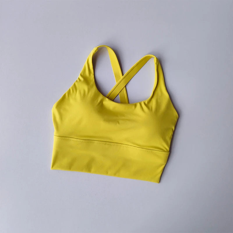 High-Impact Push-Up Sports Bra with Fixed Pads