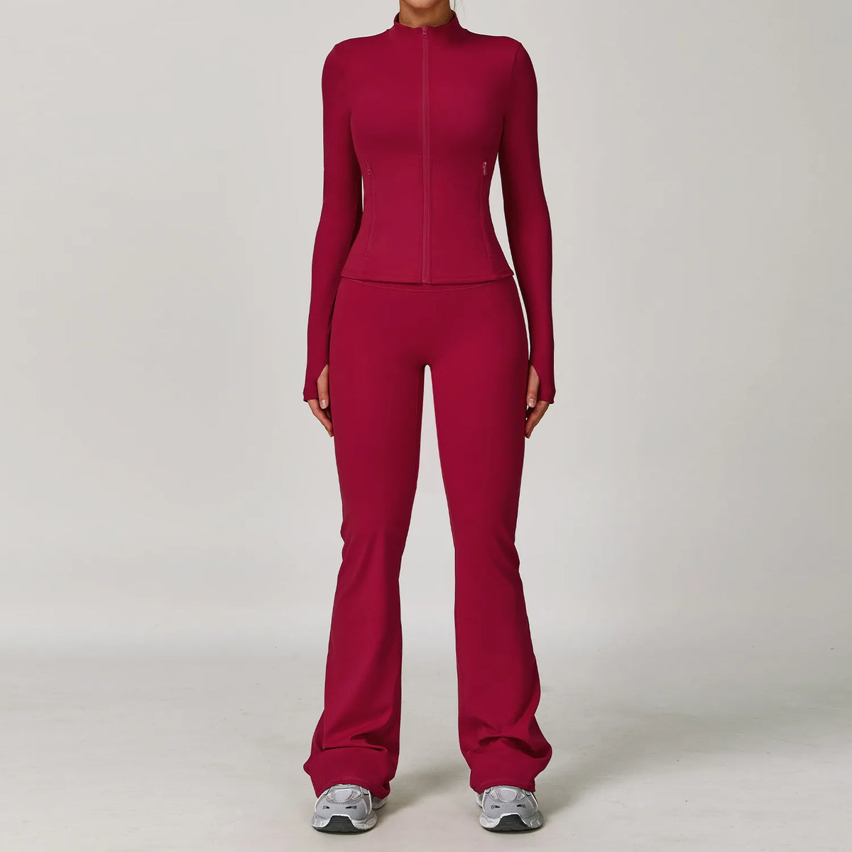 Women's Yoga Set 2-3 Piece Workout Tracksuit with Sports Bra