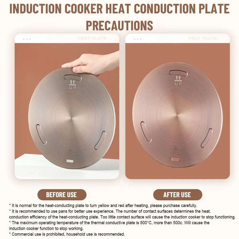 Induction Cooktop Heat Diffuser Plate – Stainless Steel