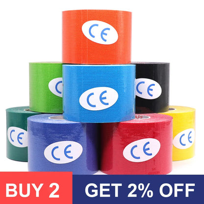 Kinesiology Tape Waterproof Athletic Sports Tape – 5 Sizes