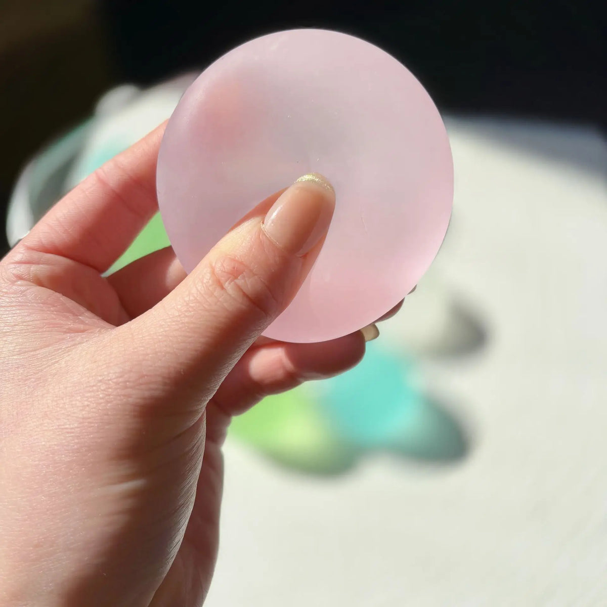 Transparent Slow-Rebound Squishy Stress Ball – Sensory Fidget Toy