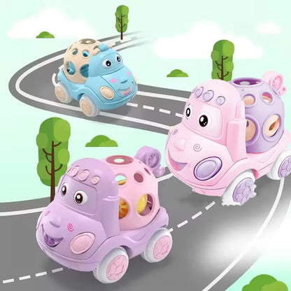 Baby Rattle Car Toy – Press & Go Friction Truck for Toddlers 1-3
