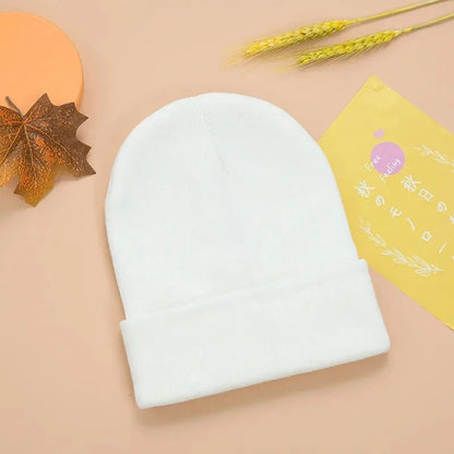 Knit Beanie Hat Warm Stretch Crochet Cap for Women & Men