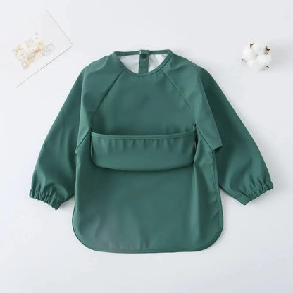 Kids Waterproof Long Sleeve Art Smock Bib Apron