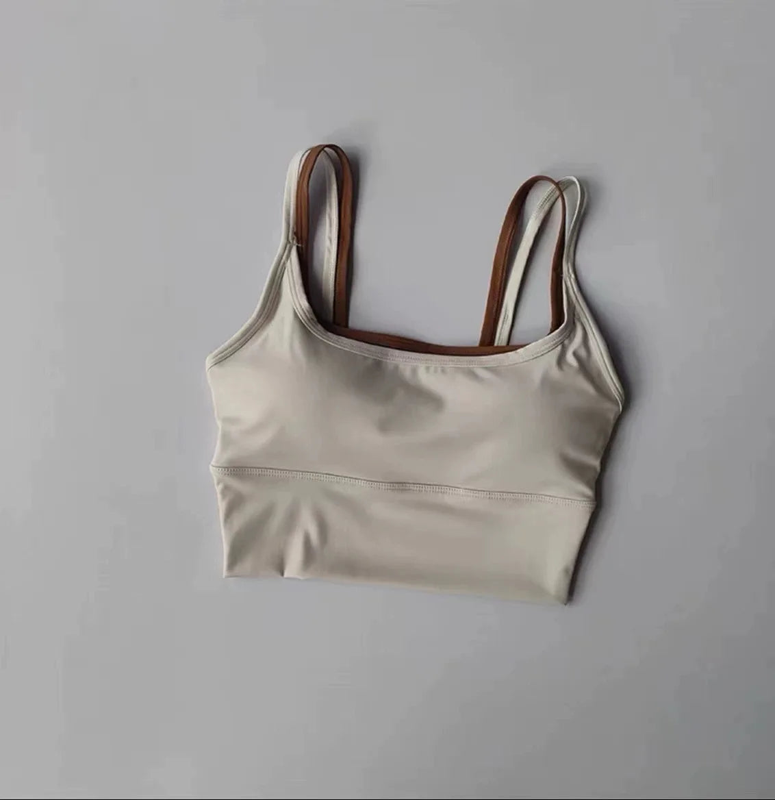 Women's Padded Sports Bra with Double Straps for Yoga & Gym