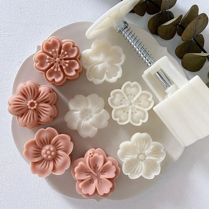 Mooncake Mold Hand Press – DIY Pastry & Mung Bean Cake Stamp