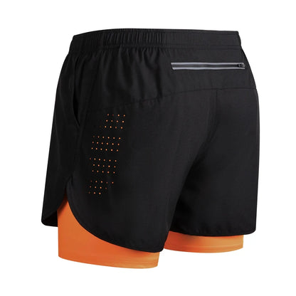 Men's Reflective Running Shorts – Double-Layer Quick-Dry Training Shorts