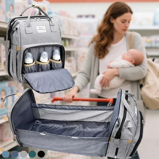 Large Capacity Diaper Bag Backpack for Moms with Changing Mat