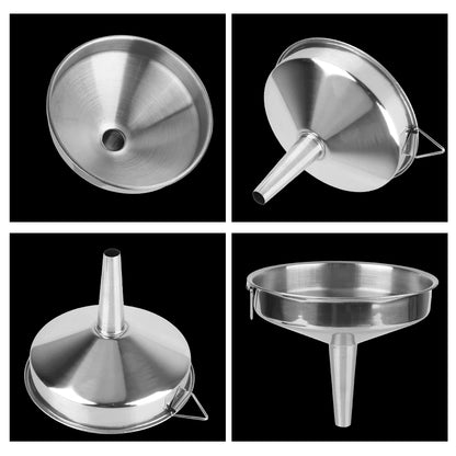 Stainless Steel Kitchen Funnel – Wide Mouth, Dishwasher Safe