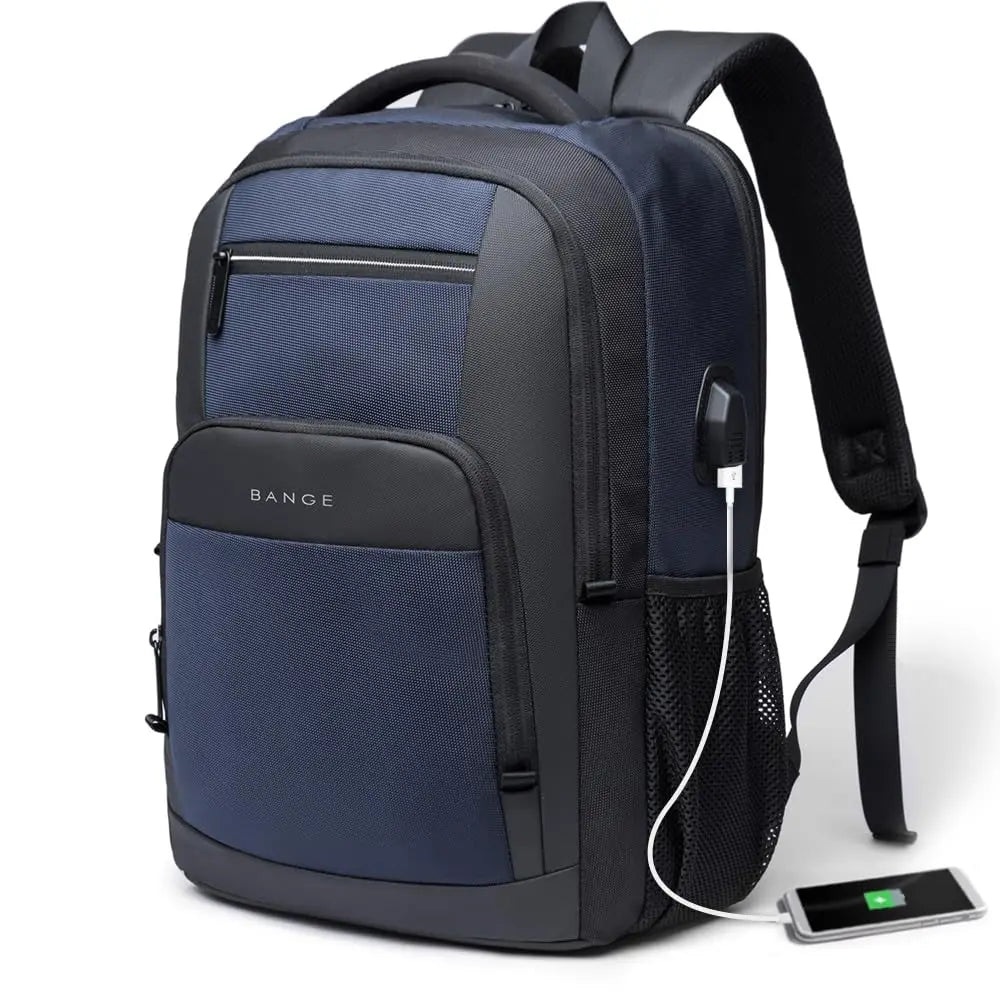 Bange Laptop Backpack 15.6" – Waterproof with USB Charging Port