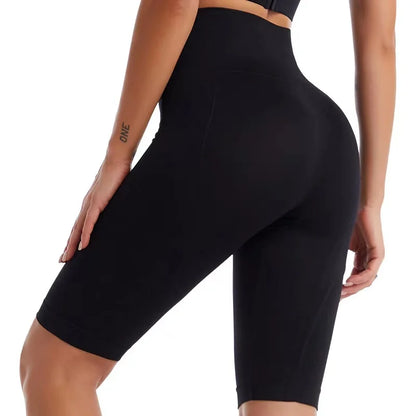 Women's Seamless Yoga Shorts – High Waist Tummy Control