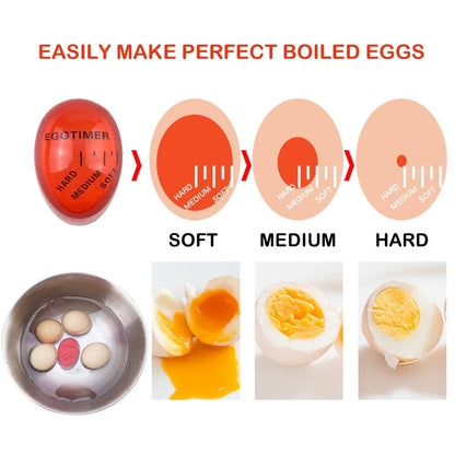 Color-Changing Egg Timer – Soft, Medium & Hard Boil Indicator