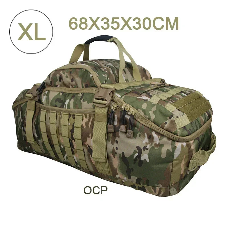 Tactical Duffle Backpack – MOLLE Military Bag 25L / 45L / 80L