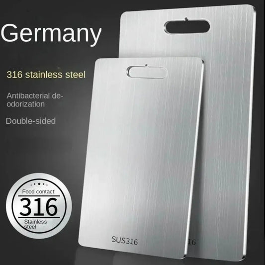 Stainless Steel Cutting Board SUS316 – Antibacterial Kitchen Chopping Board