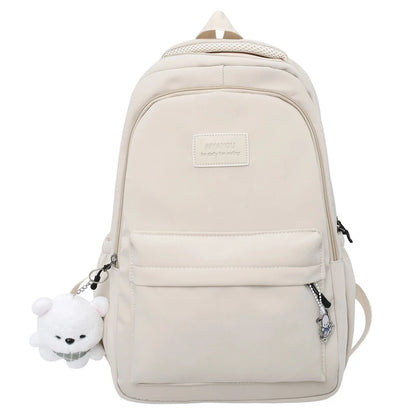 Cute Girls Waterproof School Backpack with Pendant – Laptop Bag