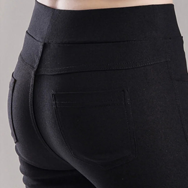 Women's Skinny Pencil Pants – Slim Stretch Office Trousers