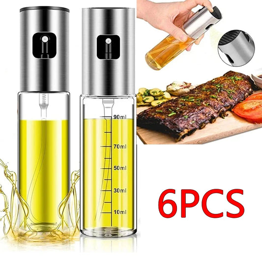 Glass Oil Spray Mister Bottle – 100ml Kitchen Oil Sprayer