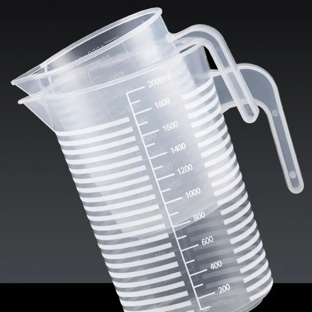 Clear Plastic Graduated Measuring Cup – Multiple Sizes with Lid Option