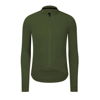 Winter Thermal Fleece Cycling Jersey Men – Long Sleeve MTB Top