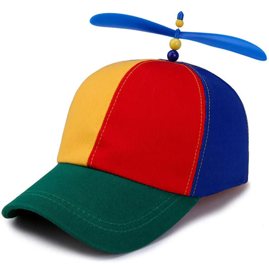 Propeller Beanie Hat – Colorful Helicopter Cap for Kids & Adults