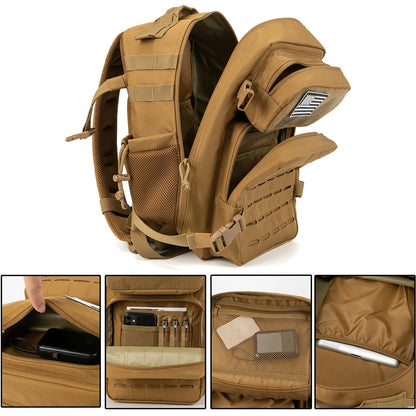 25L Tactical Backpack – MOLLE Gym & Hiking Rucksack for Men & Women