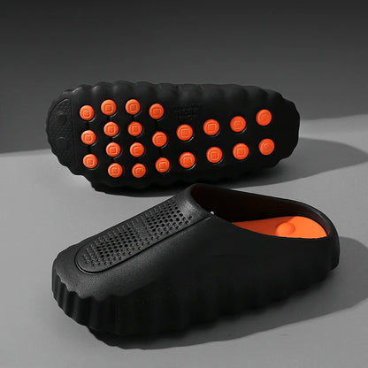 Men's Thick Sole EVA Slide Slippers – Non-Slip Outdoor Sandals