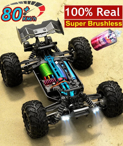 4WD RC Car 1/16 Scale – 50/80KM/H High Speed Off-Road Remote Control Truck