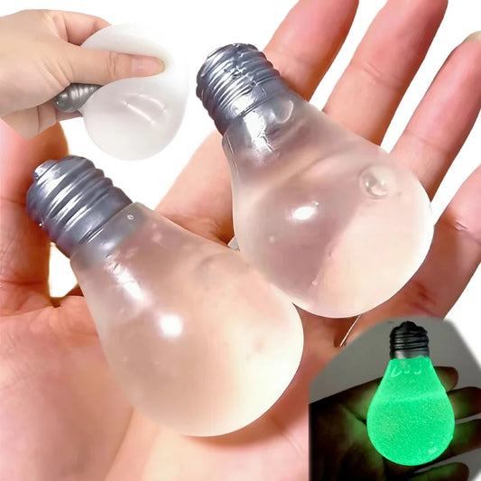Squishy Light Bulb Squeeze Toy – Slow Rebound Stress Relief Fidget
