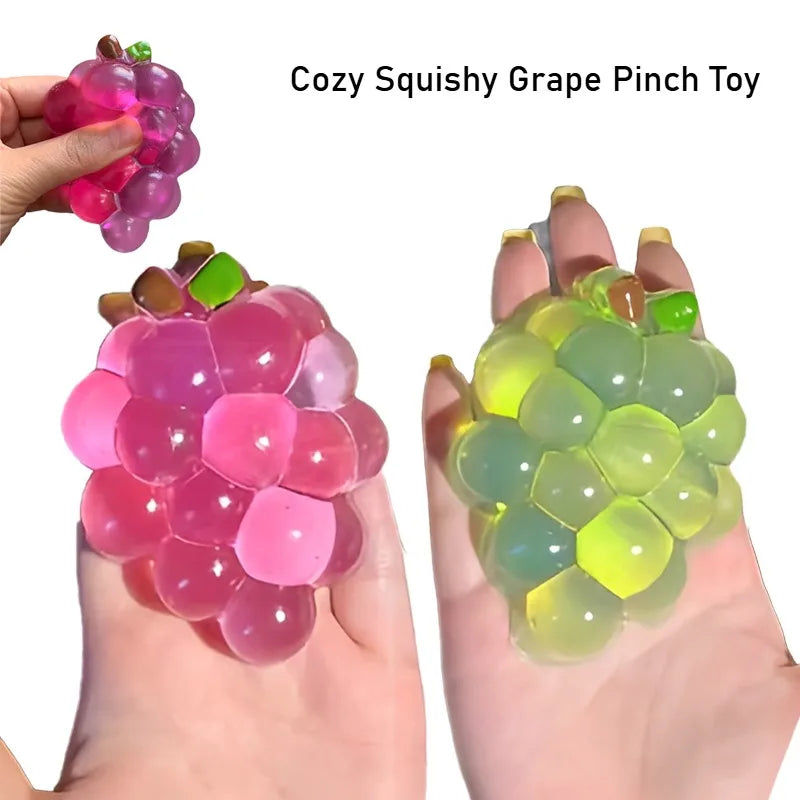 Squishy Grape Stress Ball Fidget Toy – Slow Rising Squeeze