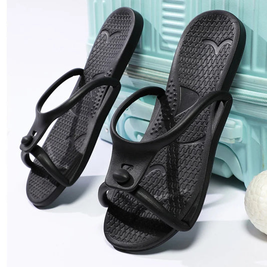 Foldable Travel Flip Flops – Portable Unisex Summer Sandals