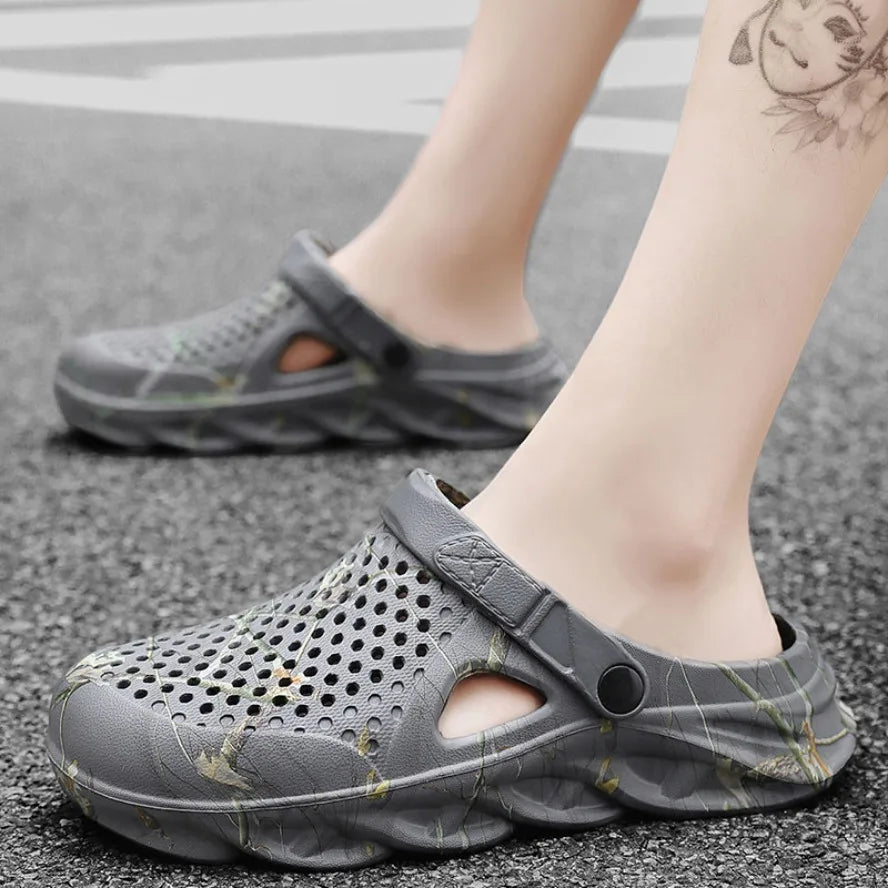 Plus Size Beach Clogs & Sandals – Breathable EVA Slip-On for Men & Women
