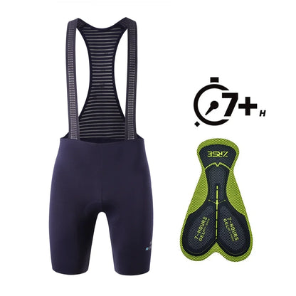 Men's Cycling Bib Shorts – 7+ Hour Gel Padded Pro Team Riding Tights