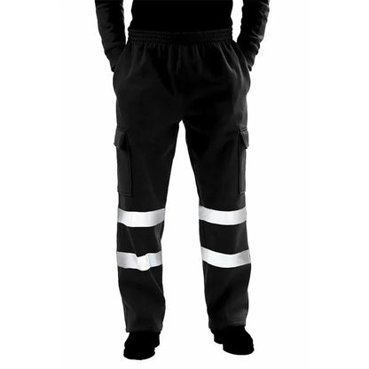Men's Reflective Safety Cargo Sweat Pants – Hi-Vis Workwear Joggers