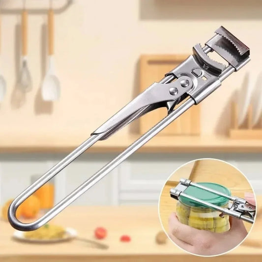 Adjustable Stainless Steel Can & Jar Opener – Multi-Function Easy Grip
