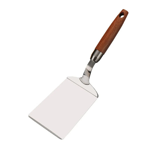Stainless Steel Spatula with Wooden Handle – BBQ, Griddle & Kitchen