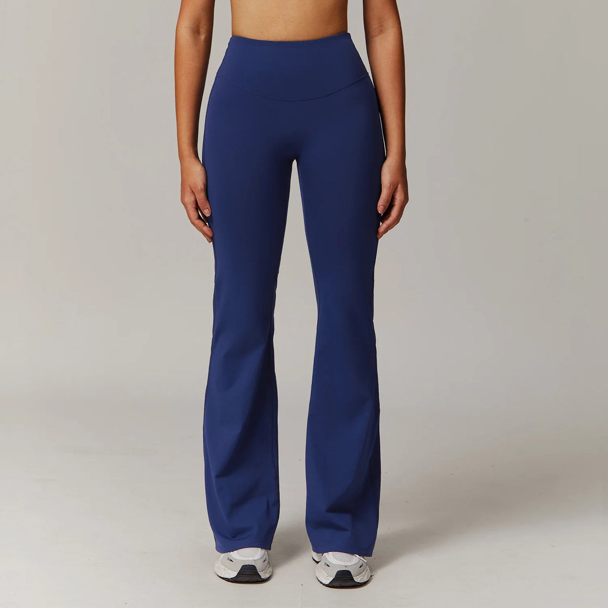 High-Waisted Wide-Leg Yoga Leggings - Push-Up Fitness Pants for Women
