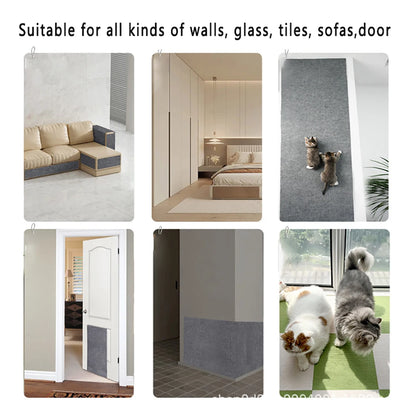 Cat Scratching Mat – Self-Adhesive Trimmable Carpet Furniture Protector