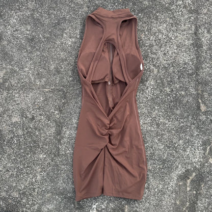 Women's Yoga Jumpsuit Set - Scrunch Back Zipper Gym Sportswear