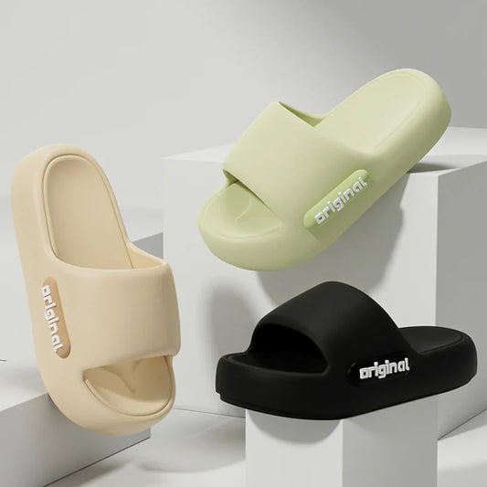 Thick Platform EVA Slippers for Women – Non-Slip Soft Sole Slides