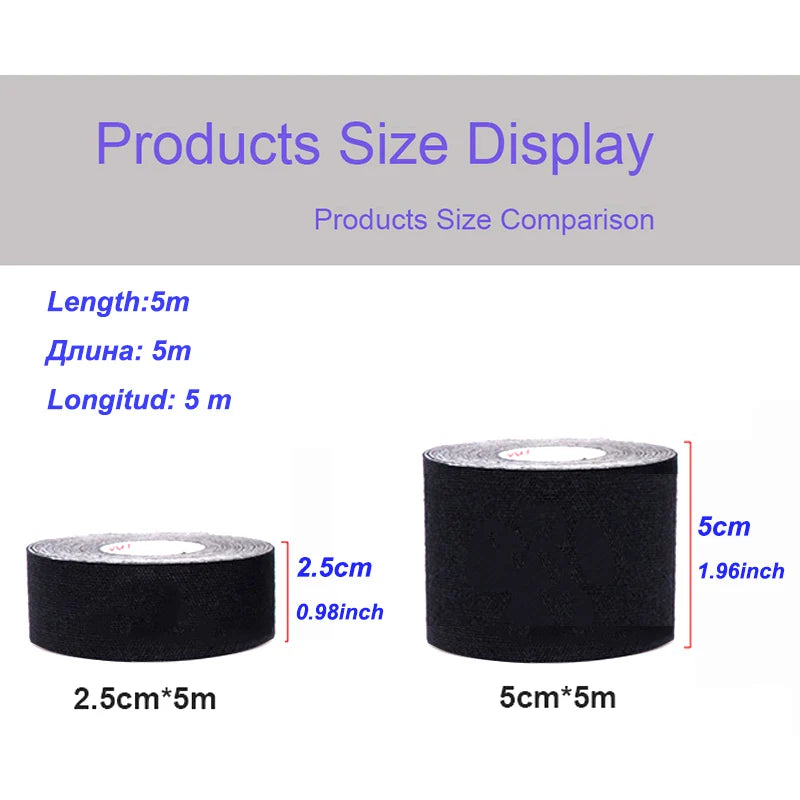 Kinesiology Tape – Waterproof Athletic Sports Tape 5m Roll