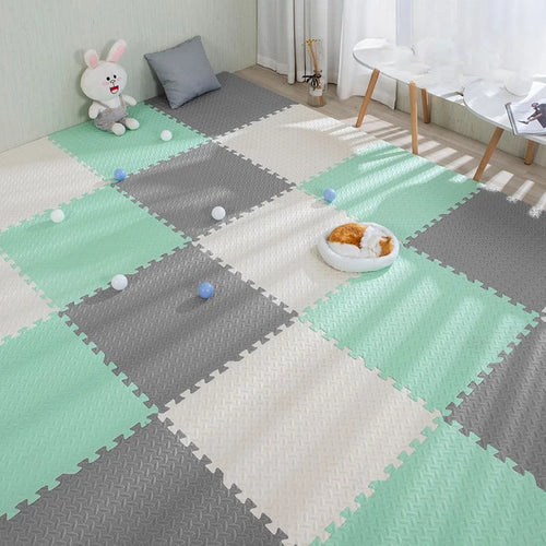 16-Piece Foam Baby Play Mat Interlocking Puzzle Tiles