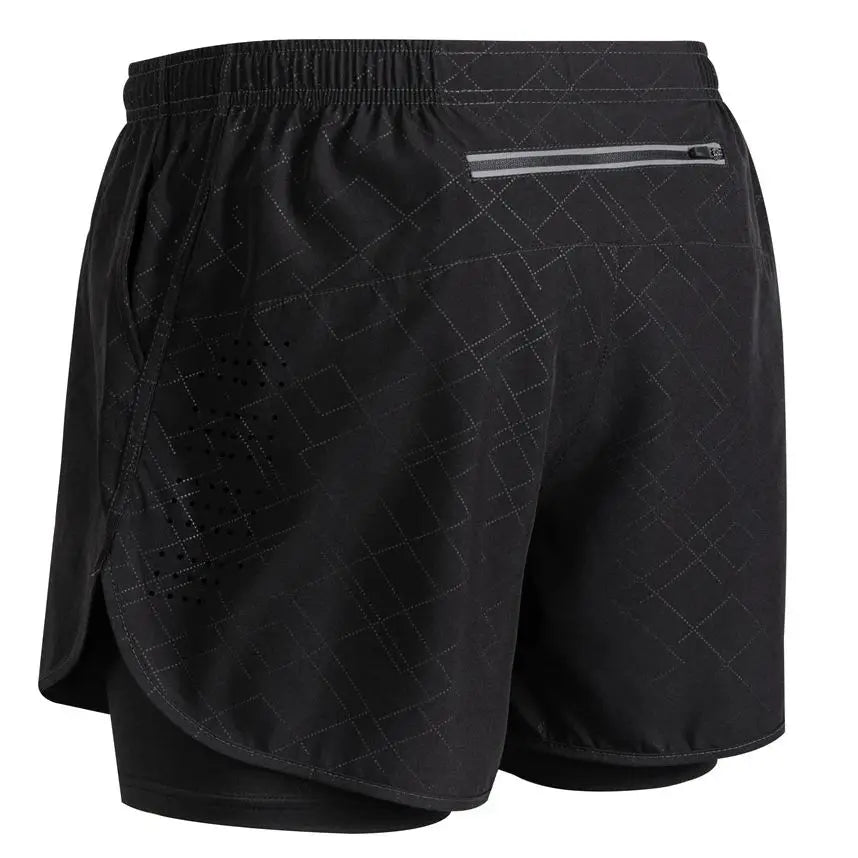 Men's Reflective Running Shorts – Double-Layer Quick-Dry Training Shorts