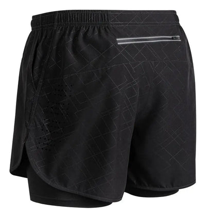 Men's Reflective Running Shorts – Double-Layer Quick-Dry Training Shorts