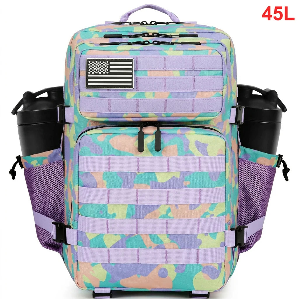 45L Tactical Backpack – Waterproof MOLLE Gym & Hiking Bag