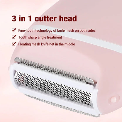 Women's Electric Shaver Mini Portable Rechargeable Hair Remover