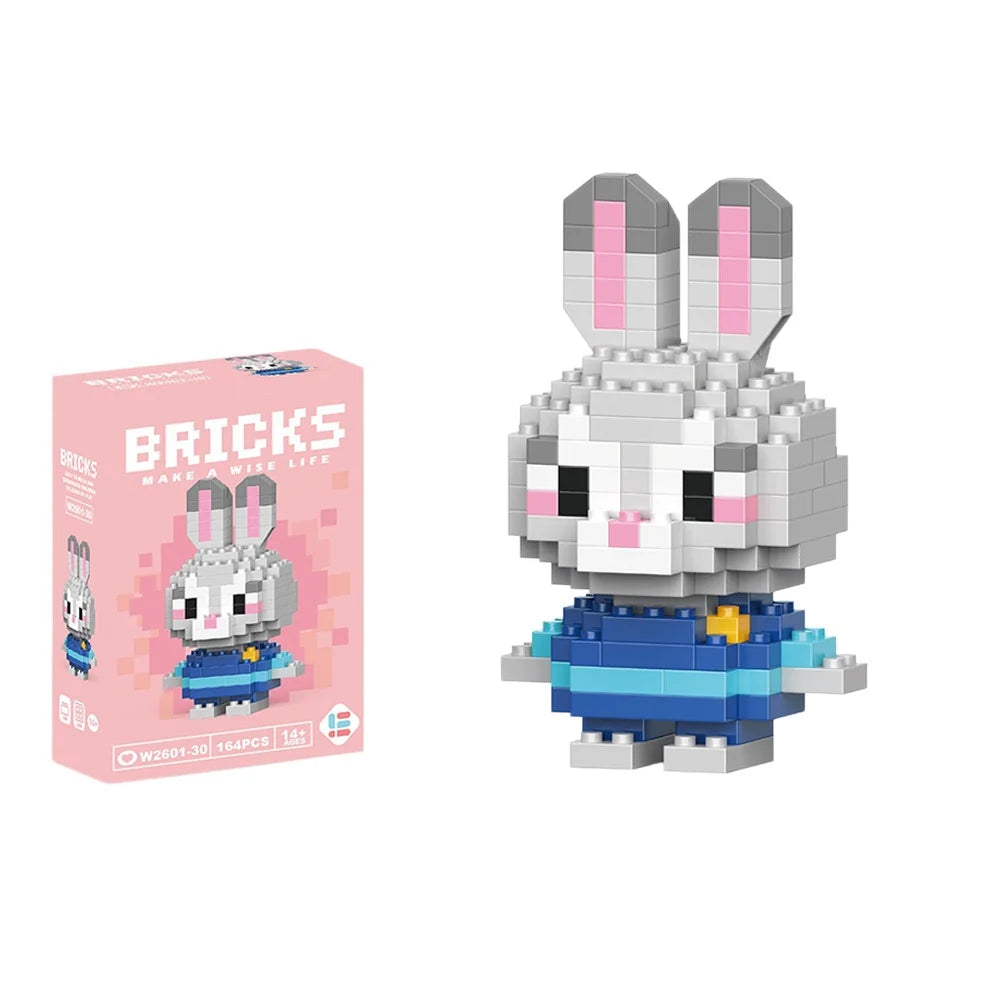 Cute Cartoon Mini Building Blocks Set – Disney & Sanrio Character Bricks