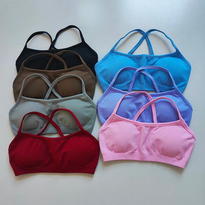 Seamless Sports Bra for Women – Racerback Yoga & Gym Top